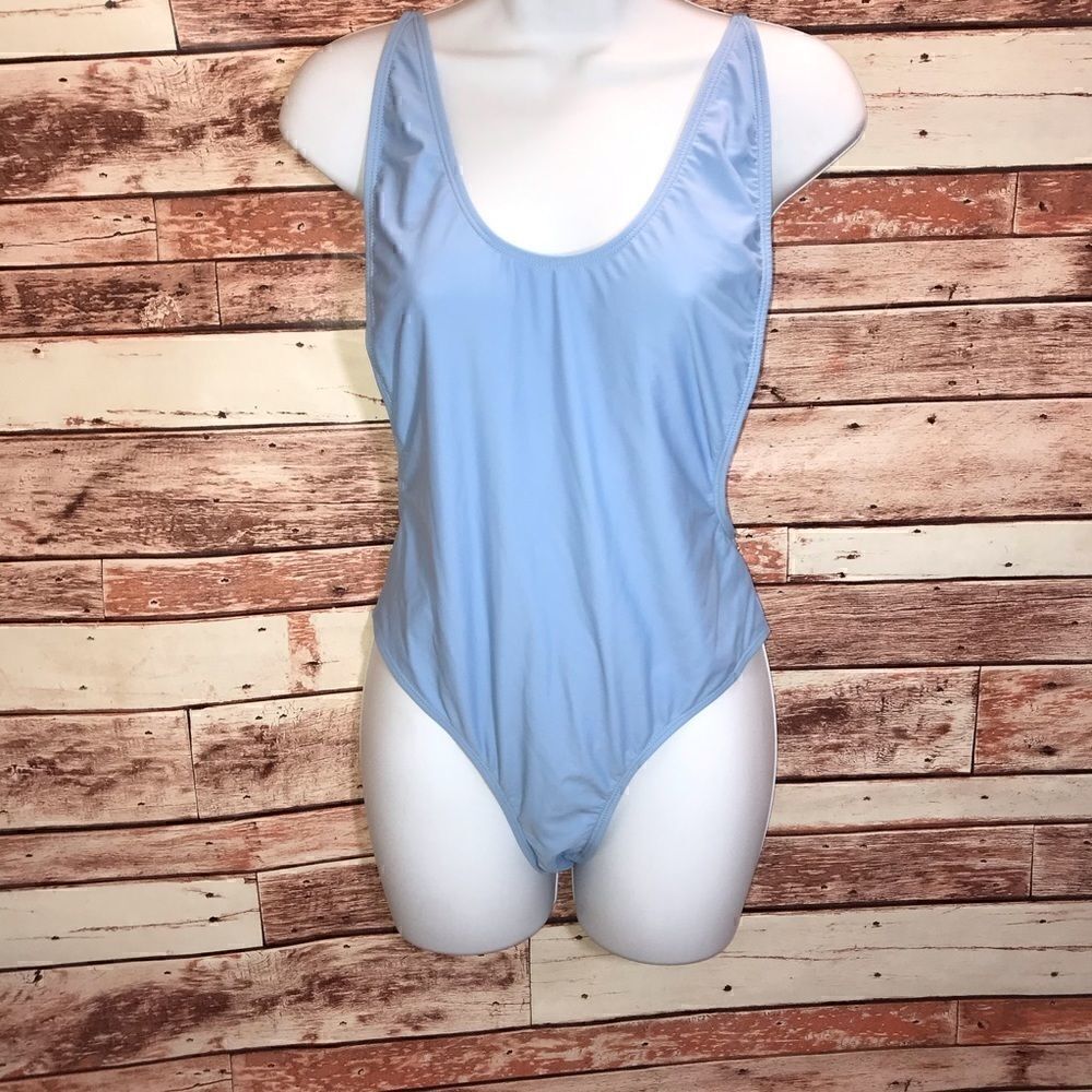 NEW! Envya One Piece Swimsuit Pastel Blue Size L